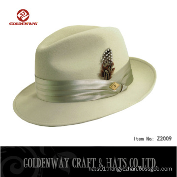 High Quality wool felt fedora hat for Wholesale